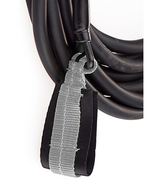 Трос латексный для плавания с сопротивлением MadWave LONG SAFETY CORD, 1,3-3,6 kg, black-grey