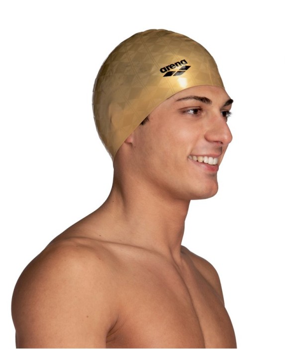 Шапочка для плавания ARENA ICONS TEAM STRIPE CAP gold 50th